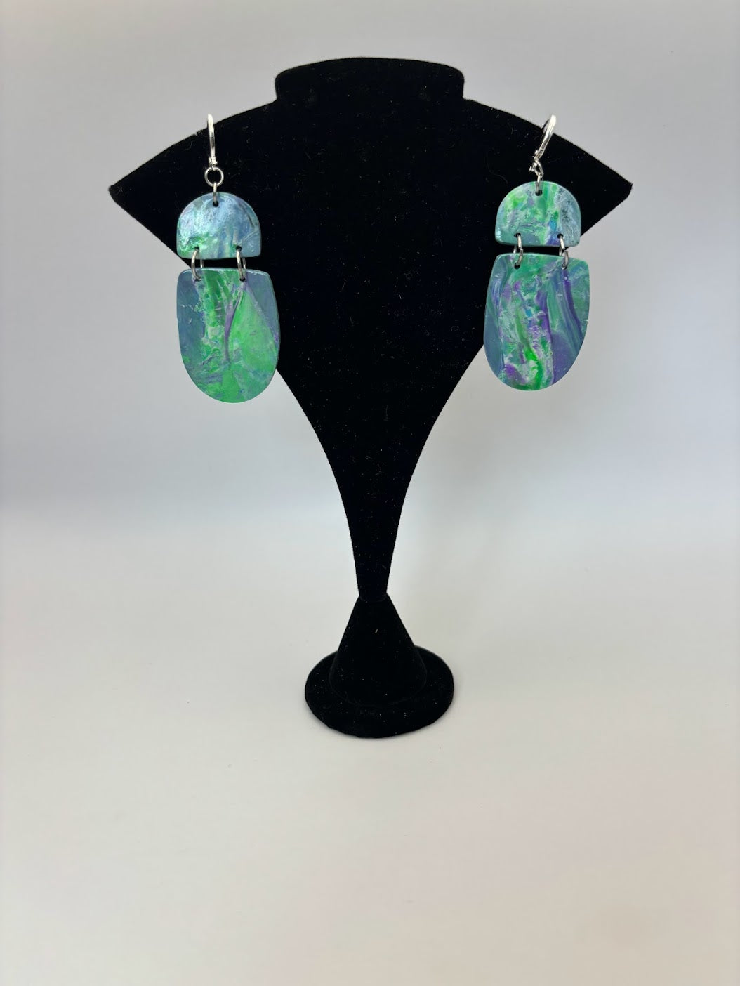 Polymer Clay Earrings - Ocean View
