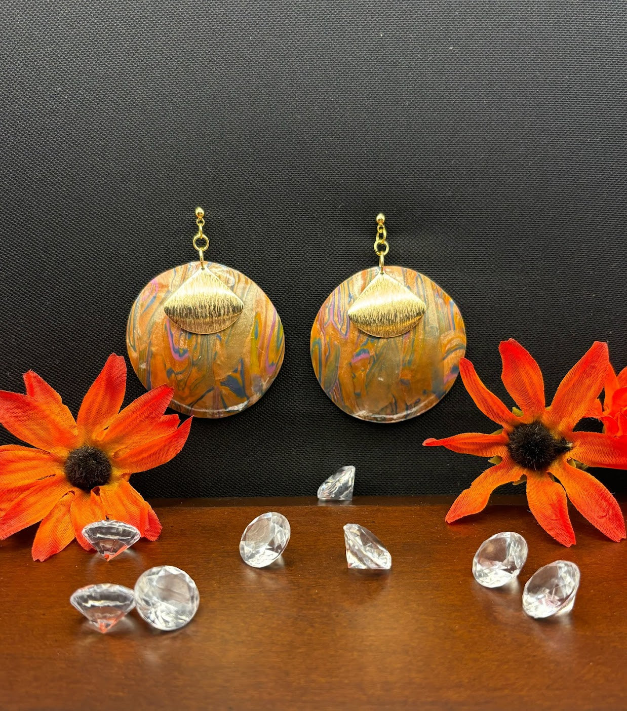Polymer Clay Earrings - The Queen